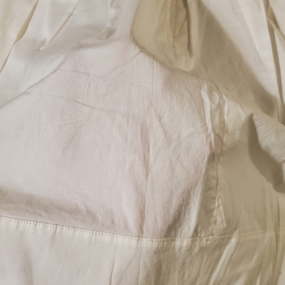 DKNY | Crisp Pleated Cotton  White High Waist Unlined Mini Skirt (Size 10) - Picture 7 of 13